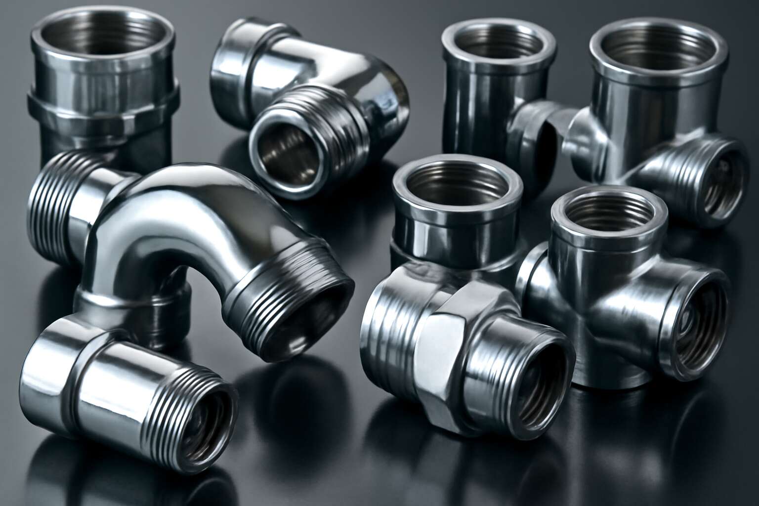 chrome pipe fittings list