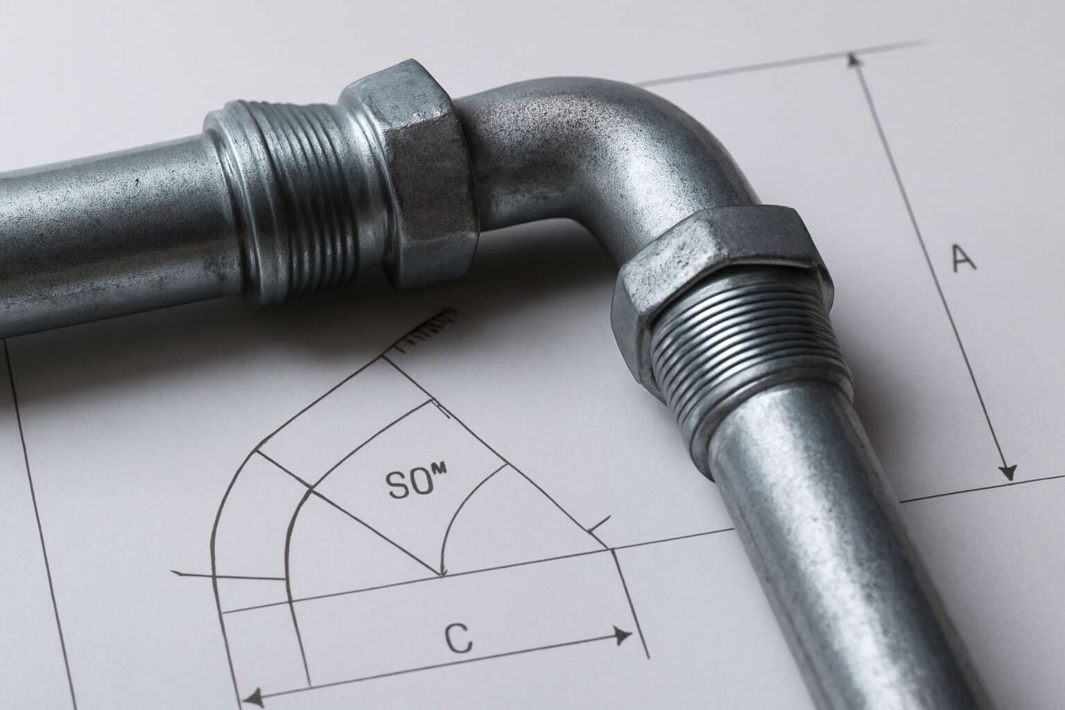 pipe fitting offset formula