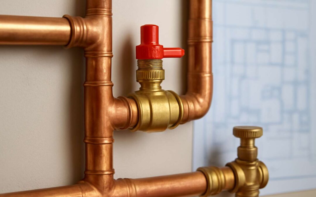 Upgrade your space with pipe fitting on wall for a chic industrial vibe