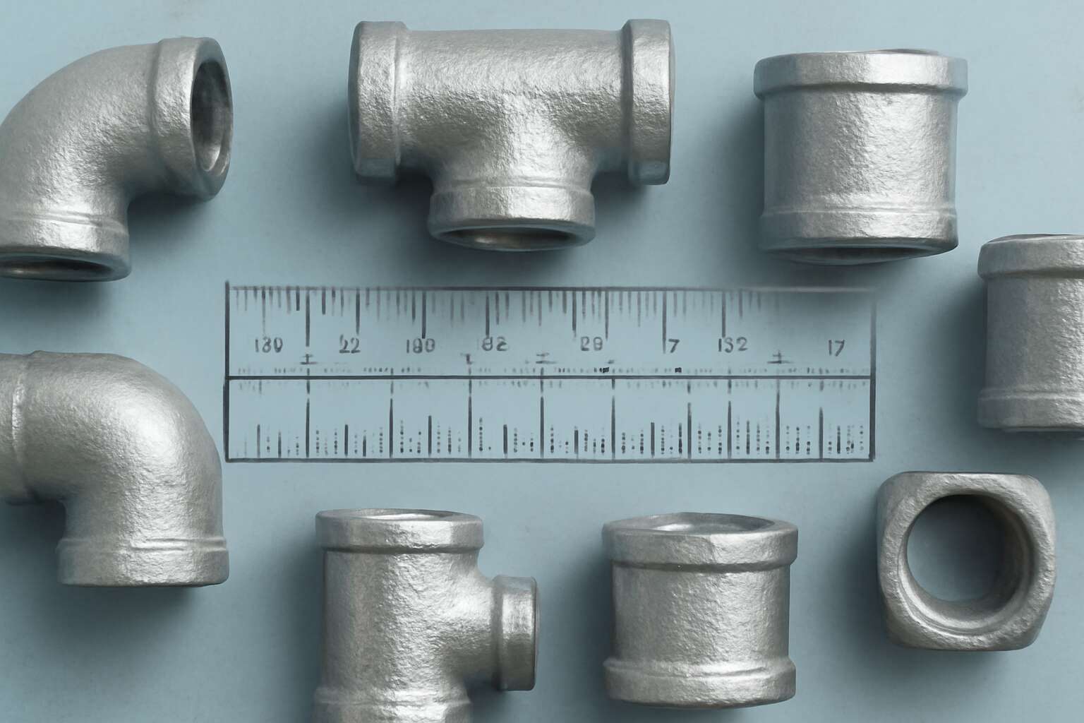 pipe fitting size chart